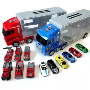 카캐리어 트럭 소방차 승용차 중 택1자동차장난감 작동 미니카세트 완구