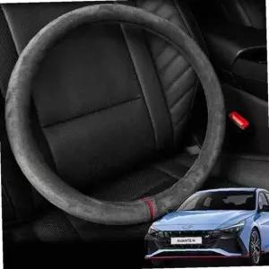 자동차 핸들커버 스웨이드 아반떼 N