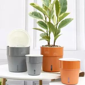 (대형) 식물 자동 급수 저면관수 화분 물구멍없는 플분/북유럽풍/개업/거실/인테리어/축하/집들이/대형/포