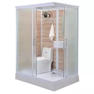 조립식샤워실 이동식 샤워부스 변기 측문형 2mx0m 샤워방 화장실 간이