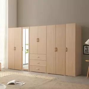 수도권무료 국내생산 LPM 원목손잡이 3200도어 거울옷장세트 BJ3143