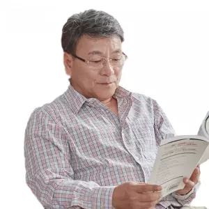 남성용 반모 단모 전체가발 중년용 흰색 자연스런 흰머리