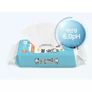 피모 오염케어 순면 감촉 눈 귀 세정시트 위생용품 반려묘 눈청결 냥이용 애묘용