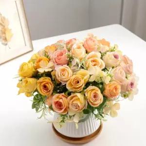 [쓰러담아] 생화같은 조화 꽃다발 장미 연주회 졸업 축하 부케 장식 인테리어 성묘 납골당 촬영 소품