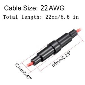 20개 인라인 퓨즈 홀더 나사 유형 AGC 5x20mm 케이블