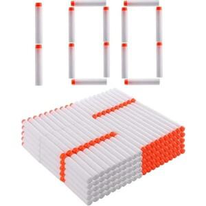 서바이벌 건 너프 총알 EVA 7.2cm 화이트 야광 소프트 할로우 홀 헤드 블라스터용 장난감 액세서리 100개