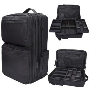 가림막 가벽 공간분리 슬라이딩 대형 화장품 보관 정리 가방 트레이와 메이크업 여행 배낭 조정 가능 분배