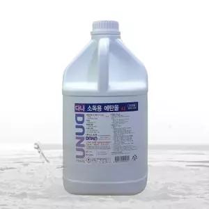 다나제약 다나 조은 소독용 에탄올 83 (4L)X1개/소독용 알콜 에탄올 대용량 살균소독