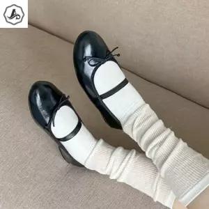 [애슬릿] 플랫 슈즈 여성 메리제인 발레리나 리본 밴딩 발 편한