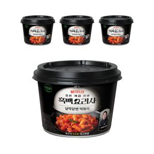CJ 흑백요리사 술빚는 윤주모 납작당면 떡볶이 175g, 4개