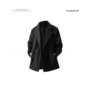 엘럽 남성용 정장 자켓 겨울옷 넥 더블 모직 코트 빅사이즈 트렌치 박템4