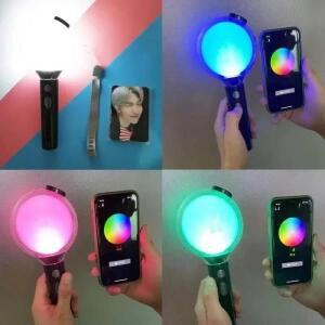 Kpop Army Bomb Lightstick Ver.4 Map of The Soul 스페셜 에디션 콘서트 라이트 스틱(블루투스 포토 카드