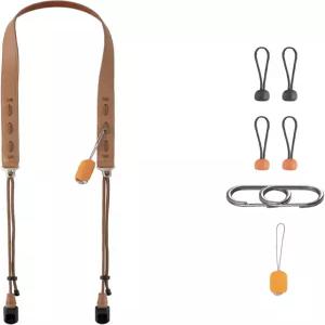 PGYTECH 카메라 숄더 스트랩 슬림 빈티지 스타일 조절 가능한 322535인치 퀵 릴리스 레트로 가죽 넥 컴팩트