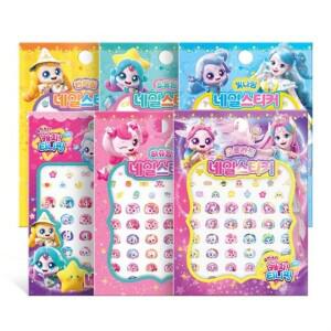 슈팅스타 캐치 티니핑 시즌5 네일스티커 하츄핑 + 빛나핑 초롱핑 빤짝핑 오로라핑 세트