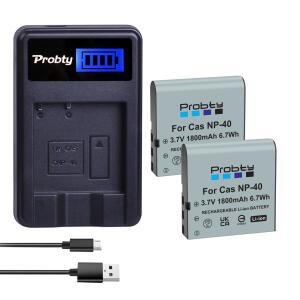 NP-40 배터리 카시오 EX-Z30 Z40 FC100 KOMERY 4K 카메라 캠코더용