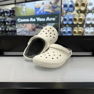 [크록스] 크록스 클래식 라인드 클로그 203591-10M 화이트