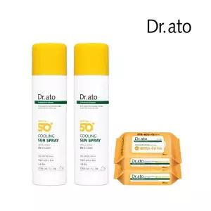 닥터아토 쿨링 선 스프레이 150ml X2개 (+클렌징티슈 2팩 )