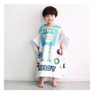 엔비 로봇 아동 비치가운/비치타월/샤워가운/비치타올