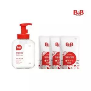 비앤비 젖병세정제 거품 용기형 450ml 1입 +리필형 400ml 3입