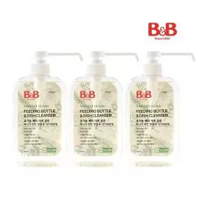 비앤비 비건 젖병식기세정제 용기형 600ml 3입