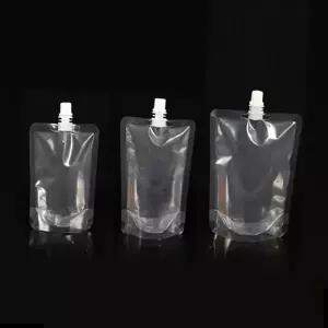 스파우트 투명 액상주스 음료 캡파우치 주스팩 음료팩 음료 파우치 비닐팩 팩 육수 캡 휴대용 슬러시