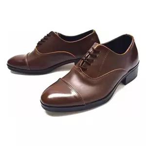 직장인 고급 통굽 수제화 면접 남자 구두 소가-WFIN11S