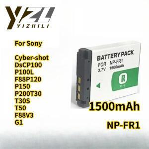 소니 사이버샷 DSC P100 F88 T30 V3 G1용 1500mAh 고품질 NP-FR1 리튬 배터리