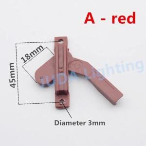 LED 램프 조명 액세서리 천장 패스너, 전등갓 클립 고정 클램프, 플라스틱 다리미 버튼, 풋 카드 쉐이드