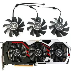컬러풀 iGame GeForce GTX 1070 GPU 팬 1060 1070 1070TI 1080 그래픽 카드 냉각 팬 1LOT 75mm 4 핀