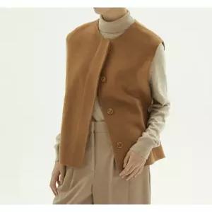 [엘루아][엘루아] 울 블렌디드 핸드메이드 베스트_카멜