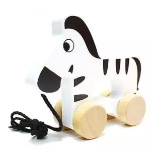 돌아기 걸음마놀이 얼룩말 바퀴자동차 성장발달 영아장난감 이모선물 알록달록한