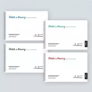 스케치 드로잉노트 모던핏 A4 사이즈 가로형 스프링