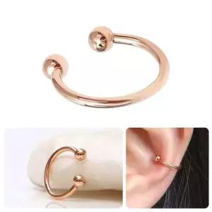 14KGP 기본 베이직 로즈골드 링 귀찌 이어커프