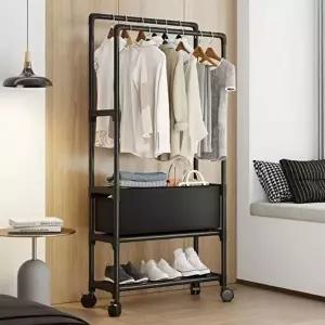 고품질 행거 옷걸이 틈새 드레스룸 수납 조립식 옷장 옷걸이행거 간이 원룸 더블 시스템행거 WFIP8ZZ