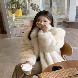 페이크퍼 자켓 오버핏 재킷 퍼코트 아우터 인조퍼 하이넥