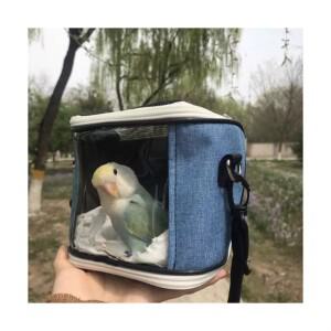 버드스토리 투명 앵무새이동가방