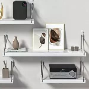 장식 수납 30x19.5 인테리어 무타공 화이트 벽선반