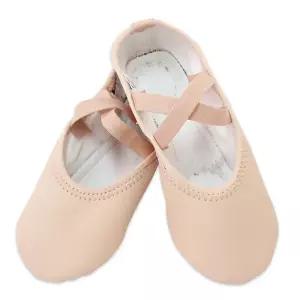 [모두모아]유아동 어린이 뉴베이지 PU가죽 연습 댄스 발레슈즈 발레복 유아발레 아동발레 어린이발레