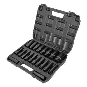 Tspeed 1/2 임팩 롱복스알세트 6각 (20pcs) ST-2603 에어임팩 복스세트 핸드소켓