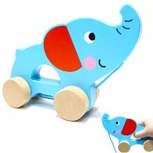 아기끌차 끌고다니는 코끼리 걸음마장난감 같이걷기놀이 보조기 유아