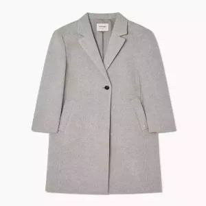 [백화점 정품]  국내백화점 쉬즈미스 울 트윌 핸드메이드 롱 코트 고급 따뜻한