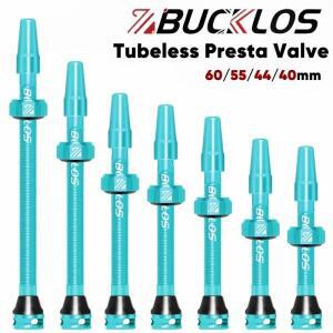 BUCKLOS 자전거 튜브리스 프레스타 밸브, CNC 알루미늄 합금, 로드 바이크 F/V 40mm, 55mm, 2 개