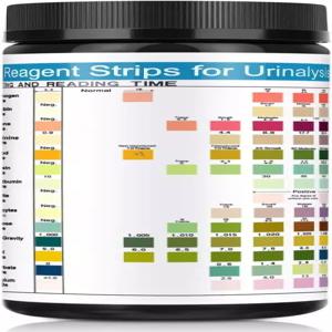 소변 검사 스트립 14개 파라미터 100 카운트