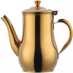 BOOTLION 17온스 스테인리스 스틸 구스넥 티포트 메탈 필터 커피 서버 올리브 오일 캔 가정 레스토랑 야외