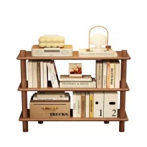 4단책장 원목 낮은 오픈장 틈새 슬림 선반 조립식 거실 서재 사무실 책꽂이 수납장