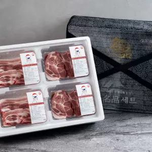 미트인 한돈 선물세트 2kg [삼겹살 구이용 500gx2, 목살 구이용 500gx2]