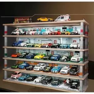 미니카 진열장 인형 공간 투명 장난감 보관함 5층 조명