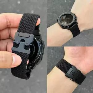 가민 포러너 965 970 265 165 570용 공식 나일론 브레이디드 루프 스트랩 패러슈트 버클 팔찌 가민 베뉴 4/