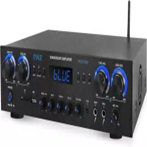 Pyle Bluetooth 홈 스테레오 앰프 수신기 - 4채널 800와트 노래방 사운드 시스템(MP3 USB SD AUX RCA FM
