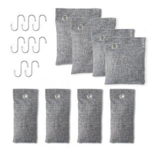 [2개구성] 주트리 클린업탈취대나무숯주머니8p세트차량습기제거숯 대숯 대활성탄 냉장고숯 공기정화숯 JPWD10461